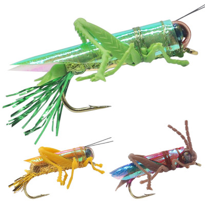 12 Mixed 3 Colors Grasshoppers