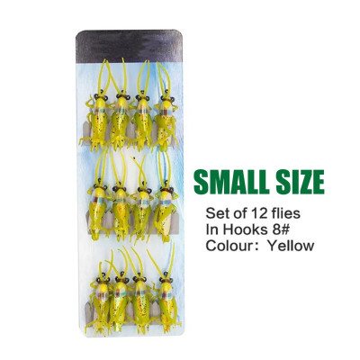 12 Gold Small Grasshoppers Lure