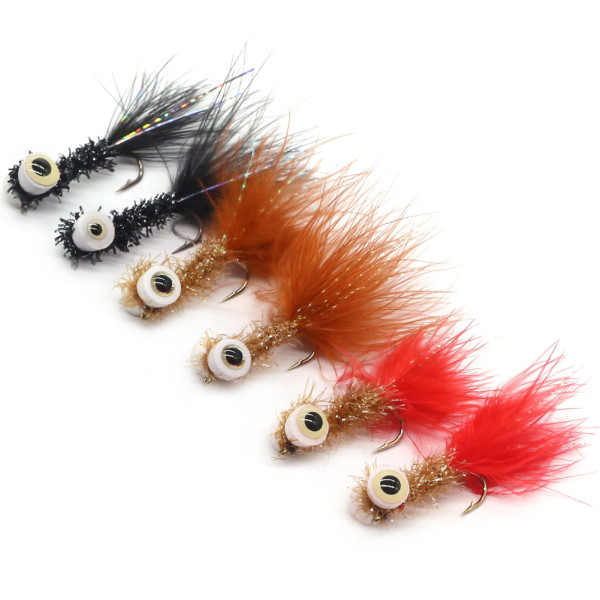 6 Mog Booby Flies Set