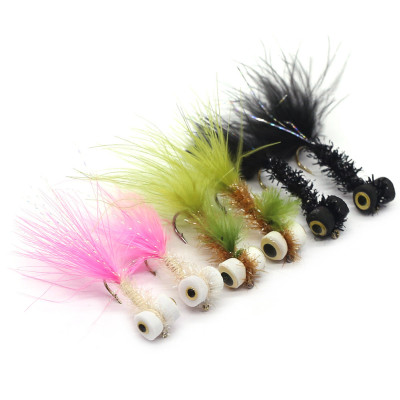 6 New Zealand Mixed Color Dry Flies