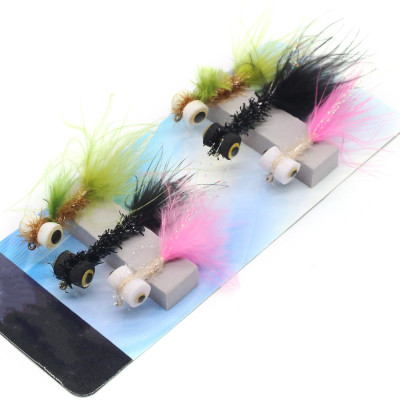 6 New Zealand Mixed Color Dry Flies