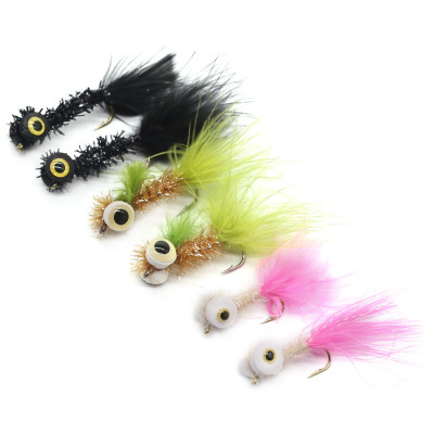 6 New Zealand Mixed Color Dry Flies