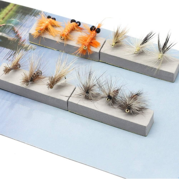 12 Mixed Square Dry Wet Flies