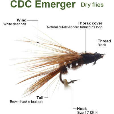 12 Hybrid carré streamer Nymph emerger fly