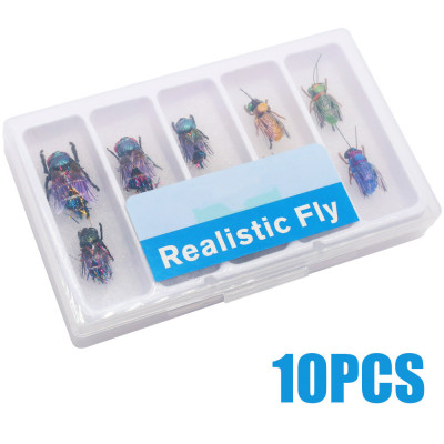 Realistic Fly Fishing Dry Nymph Trout Flies Topwater Lures