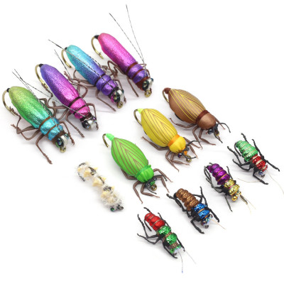 12 Tail Hook Flies-Beetle  Butteryfly Larvae