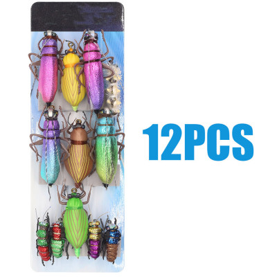 12 Cauda Gancho Flies-Beetle Butteryfly Larvae