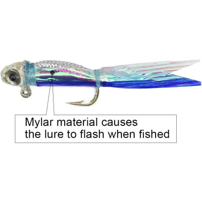 Argent minnow crappie Jig 3 couleurs