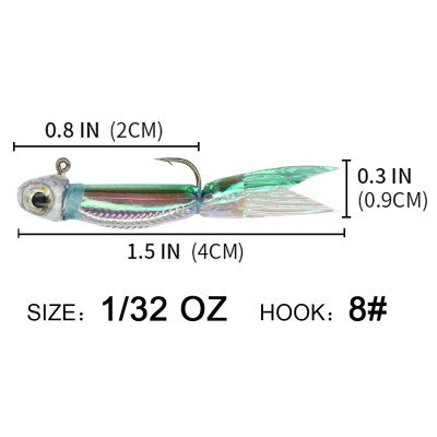 Silver minnow crappie JIG 3 color