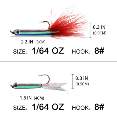 Argent minnow crappie Jig Mixed 10pcs