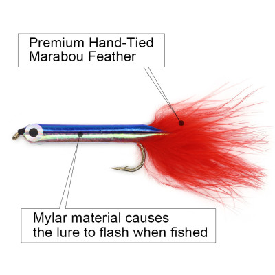 Silverside Minnow Crappie Jig Mixed 10pcs