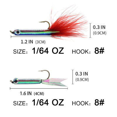 Silver minnow crappie JIG  Hook 8