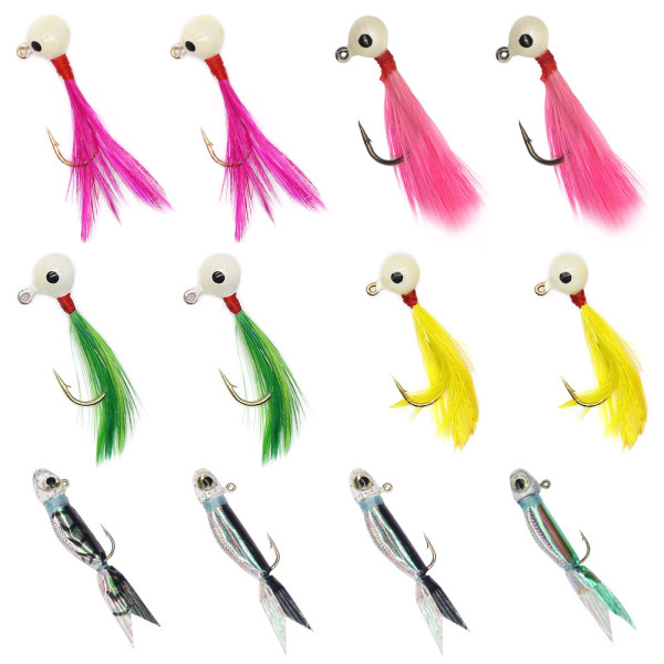 Silver minnow crappie JIG  12pcs