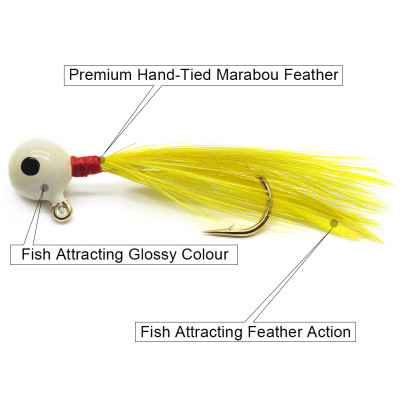 Argent minnow crappie Jig 12pcs