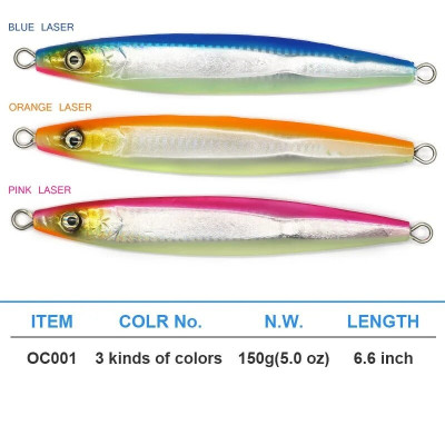 Speed Vertical Jig 150g Orange Laser