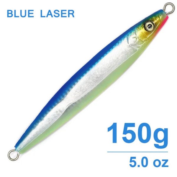 Velocità verticale Jig 150g laser blu